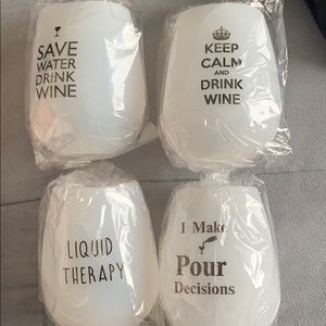 Silicone wine glasses with bag included!